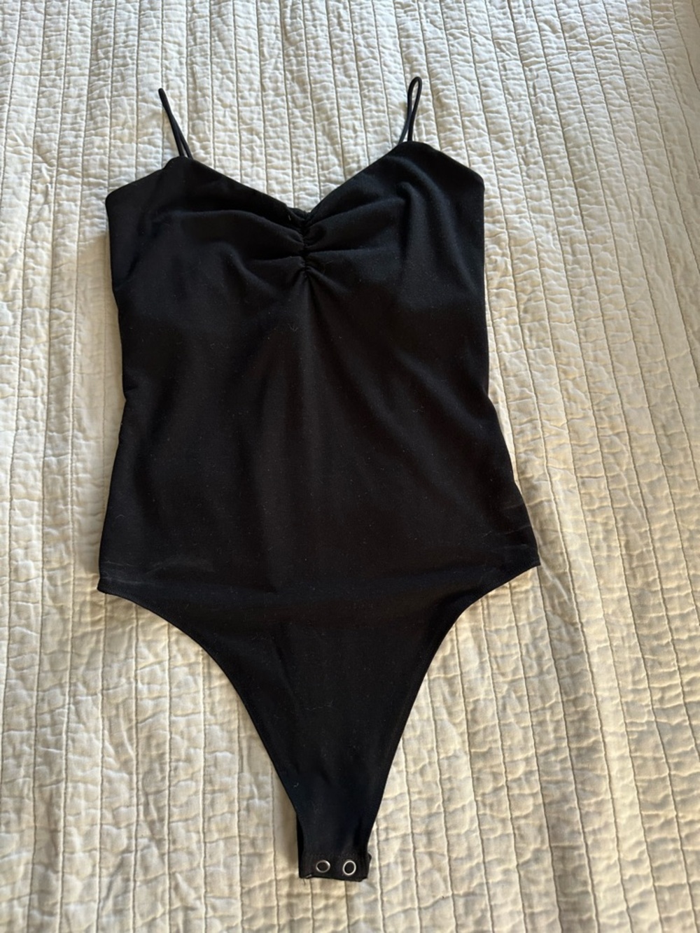 American Eagle Outfitters Black Spaghetti Strap Bodysuit